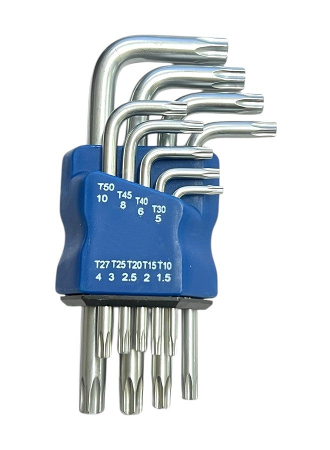 ADAWAT Torx/Star Allen Key Set of 9pcs with Hole from T10 to T50 - Image 1